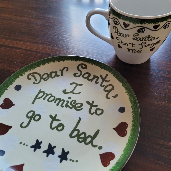 Plate & cup Santa set - Picture 2 of 5